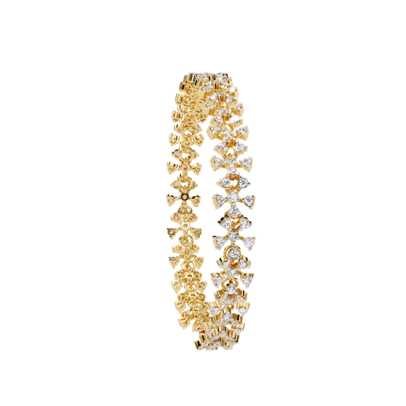 3D Printable Jewelry design of Bracelet with diamonds 3D 모델 .c4d .max .obj .3ds .fbx .stl .blend