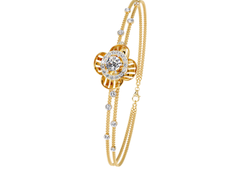 3D Printable Jewelry design of Bracelet with diamonds 3D 모델