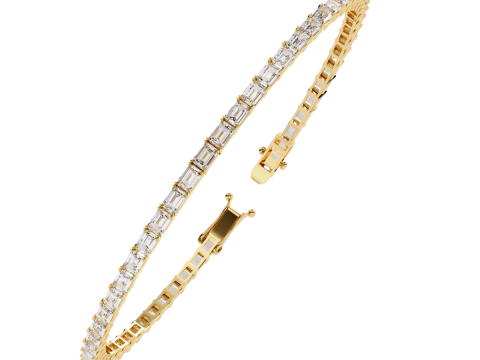 3D Printable Jewelry design of Bracelet with diamonds 3D 모델