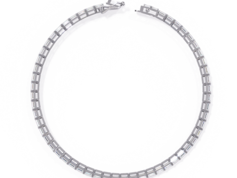 3D Printable Jewelry design of Bracelet with diamonds 3Dモデル