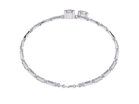 3D Printable Jewelry design of Bracelet with diamonds 3D 模型