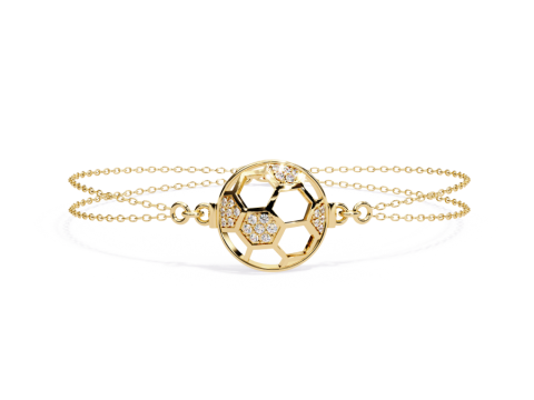 3D Printable Jewelry design of Bracelet with diamonds Model 3D