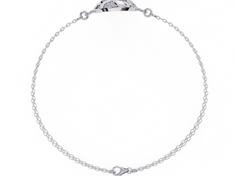 3D Printable Jewelry design of Bracelet with diamonds 3D Modell