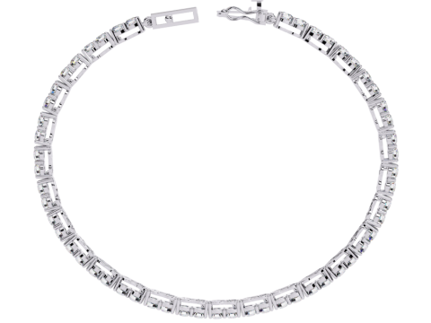 3D Printable Jewelry design of Bracelet with diamonds 3D Model