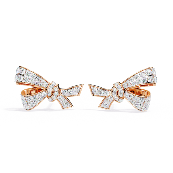 Printable 3D Jewelry design of Earrings with diamonds Model 3D .c4d .max .obj .3ds .fbx .stl .blend