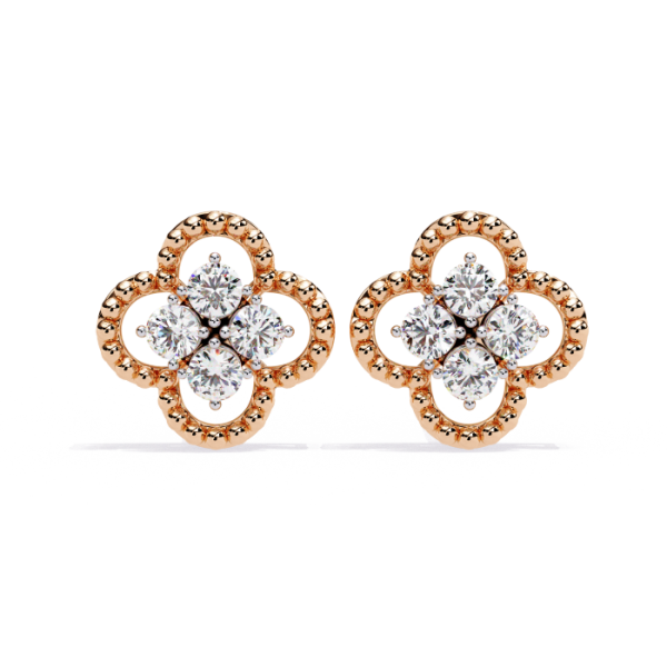 Printable 3D Jewelry design of Earrings with diamonds 3D Modell .c4d .max .obj .3ds .fbx .stl .blend