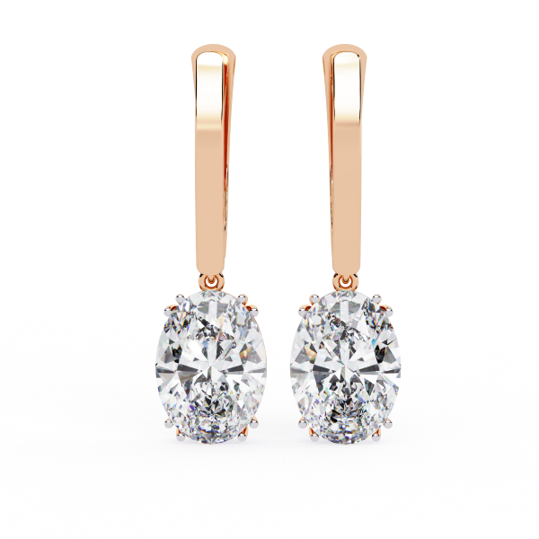 Printable 3D Jewelry design of Earrings with diamonds 3D Model .c4d .max .obj .3ds .fbx .stl .blend 