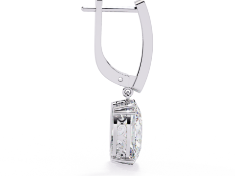 Printable 3D Jewelry design of Earrings with diamonds 3D Model