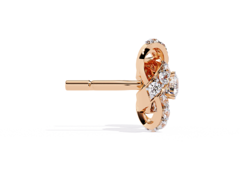 Printable 3D Jewelry design of Earrings with diamonds 3D Model