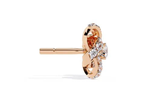 Printable 3D Jewelry design of Earrings with diamonds 3D Model