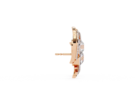 Printable 3D Jewelry design of Earrings with diamonds 3Dモデル
