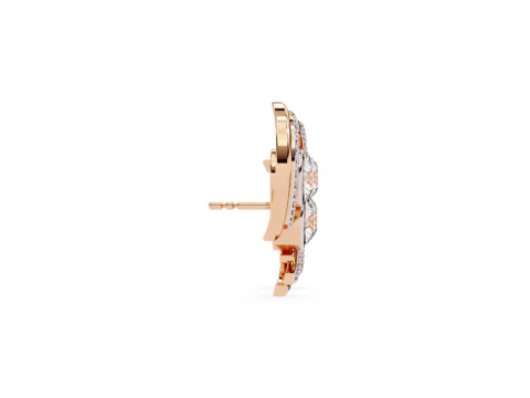 Printable 3D Jewelry design of Earrings with diamonds 3D Model