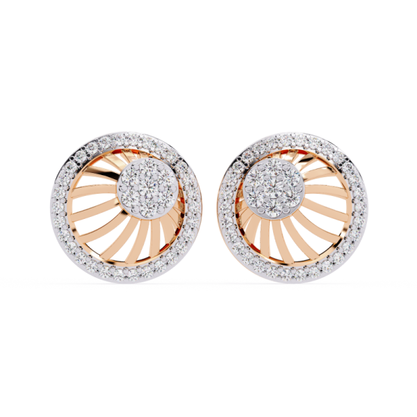 Printable 3D Jewelry design of Earrings with diamonds 3D Modell .c4d .max .obj .3ds .fbx .stl .blend 