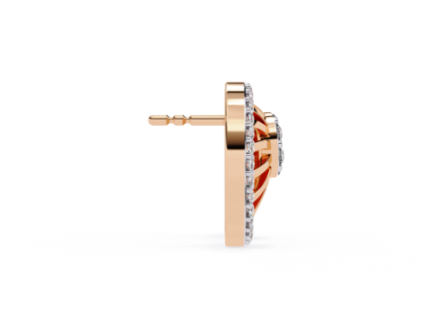 Printable 3D Jewelry design of Earrings with diamonds 3D Modell