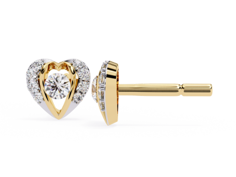 Printable 3D Jewelry design of Earrings with diamonds Modèle 3D