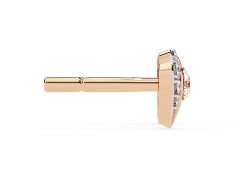 Printable 3D Jewelry design of Earrings with diamonds Modèle 3D