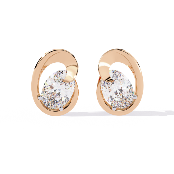 Printable 3D Jewelry design of Earrings with diamonds Model 3D .c4d .max .obj .3ds .fbx .stl .blend