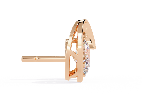 Printable 3D Jewelry design of Earrings with diamonds Model 3D