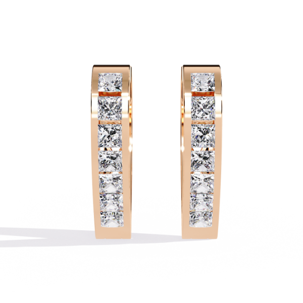Printable 3D Jewelry design of Earrings with diamonds 3Dモデル .c4d .max .obj .3ds .fbx .stl .blend 