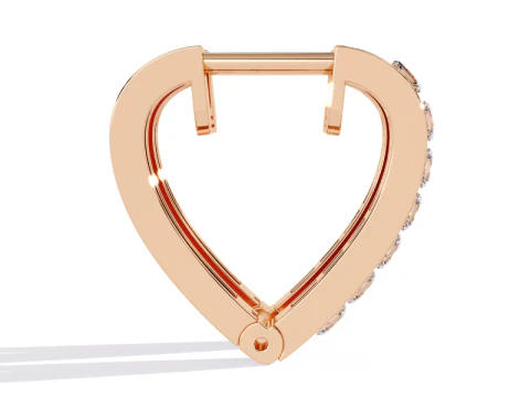 Printable 3D Jewelry design of Earrings with diamonds 3D Model