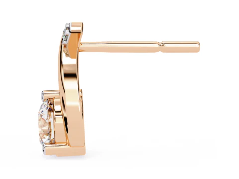 Printable 3D Jewelry design of Earrings with diamonds 3D Model