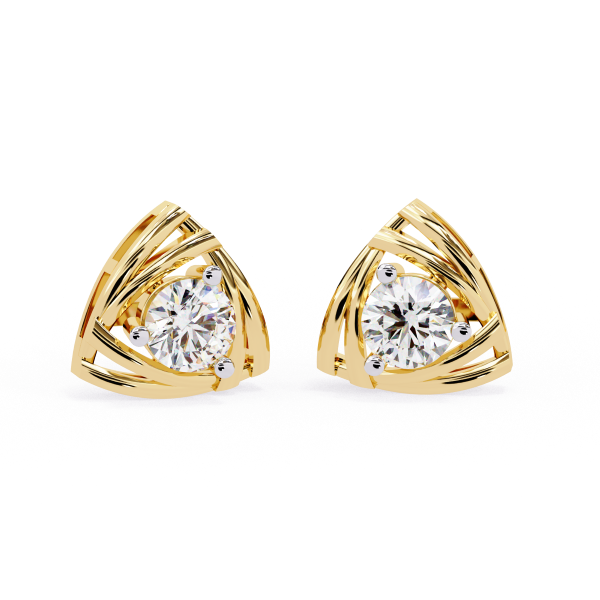 Printable 3D Jewelry design of Earrings with diamonds Modelo 3D .c4d .max .obj .3ds .fbx .stl .blend