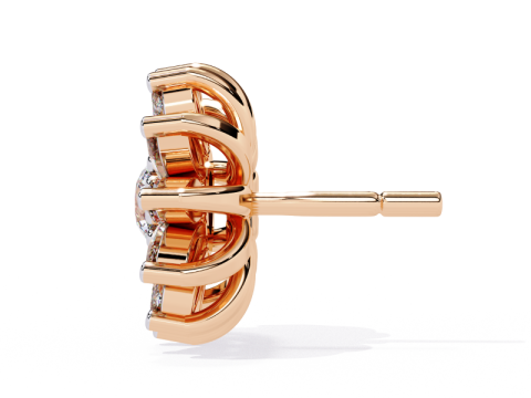 Printable 3D Jewelry design of Earrings with diamonds 3D Model