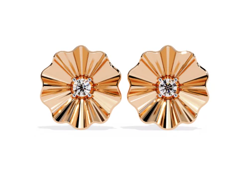 Printable 3D Jewelry design of Earrings with diamonds 3D Model