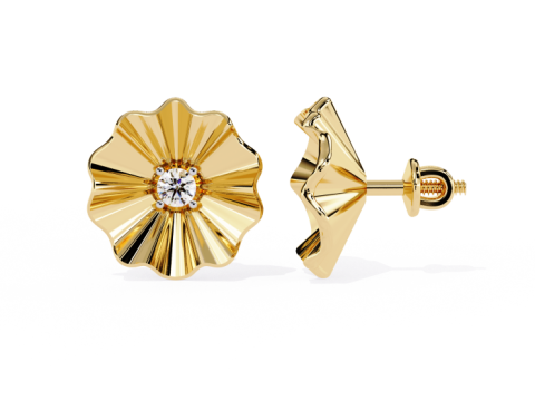 Printable 3D Jewelry design of Earrings with diamonds Modelo 3D