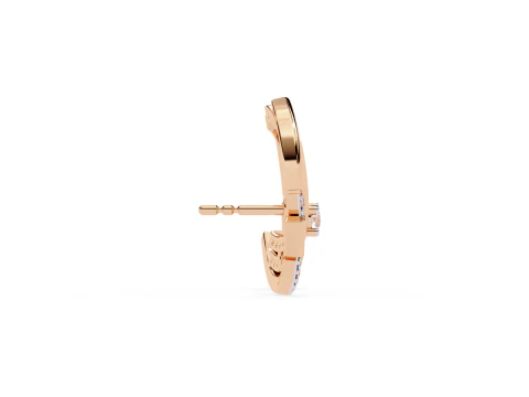 Printable 3D Jewelry design of Earrings with diamonds 3D Model