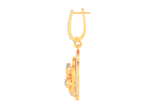 Printable 3D Jewelry design of Earrings with diamonds 3D 모델