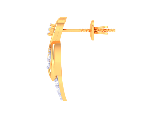 Printable 3D Jewelry design of Earrings with diamonds Modelo 3D