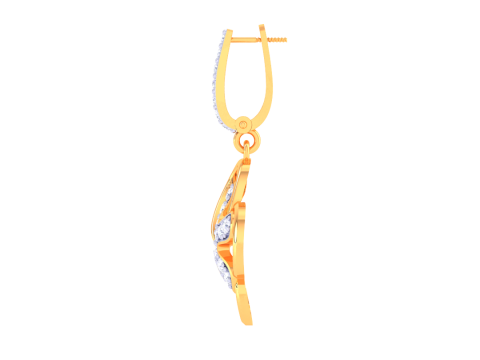 Printable 3D Jewelry design of Earrings with diamonds Modelo 3D