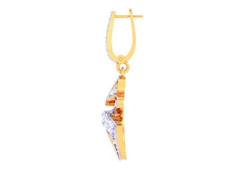 Printable 3D Jewelry design of Earrings with diamonds 3D Model
