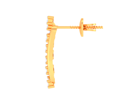 Printable 3D Jewelry design of Earrings with diamonds Modelo 3D