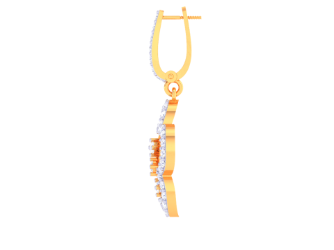 Printable 3D Jewelry design of Earrings with diamonds 3Dモデル
