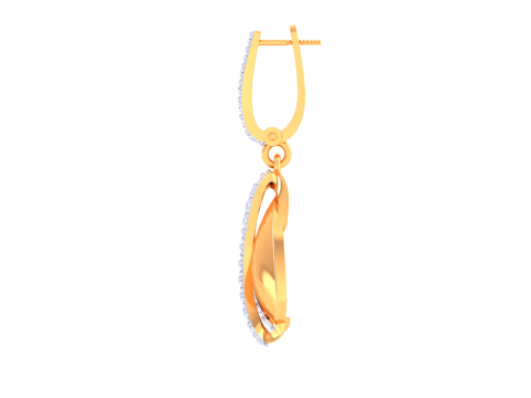 Printable 3D Jewelry design of Earrings with diamonds Modelo 3D