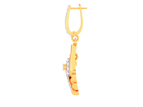 Printable 3D Jewelry design of Earrings with diamonds 3D 모델