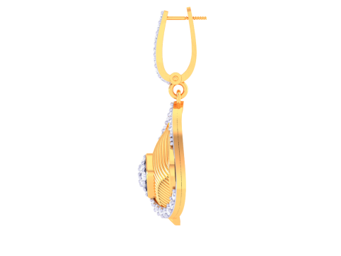 Printable 3D Jewelry design of Earrings with diamonds 3D Model