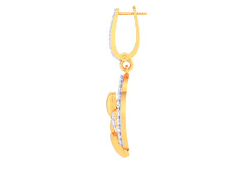 Printable 3D Jewelry design of Earrings with diamonds Modelo 3D