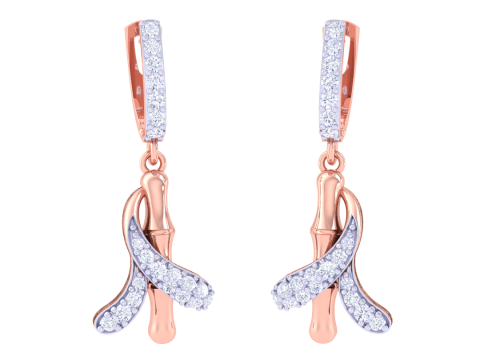 Printable 3D Jewelry design of Earrings with diamonds 3D 模型