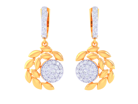 Printable 3D Jewelry design of Earrings with diamonds 3D मॉडल