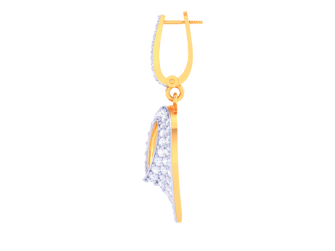 Printable 3D Jewelry design of Earrings with diamonds 3D Model