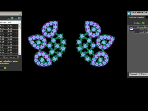 Printable 3D Jewelry design of Earrings with diamonds 3D 모델