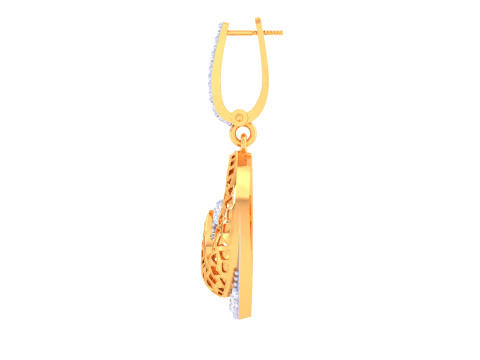 Printable 3D Jewelry design of Earrings with diamonds 3D Model