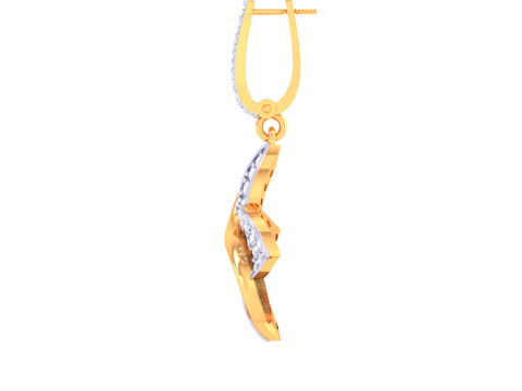 Printable 3D Jewelry design of Earrings with diamonds 3D Model