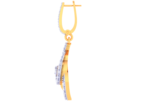 Printable 3D Jewelry design of Earrings with diamonds Modelo 3D