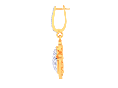 Printable 3D Jewelry design of Earrings with diamonds 3D Модель