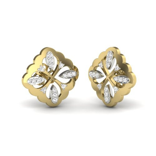 Printable 3D Jewelry design of Earrings with diamonds 3D 모델 .c4d .max .obj .3ds .fbx .stl .blend