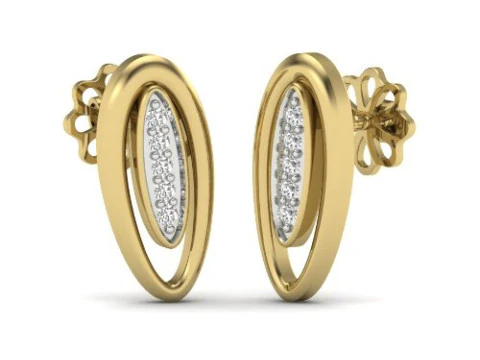 Pırlantalı K&uuml;pelerin yazdırılabilir 3D Takı tasarımı 3D Model